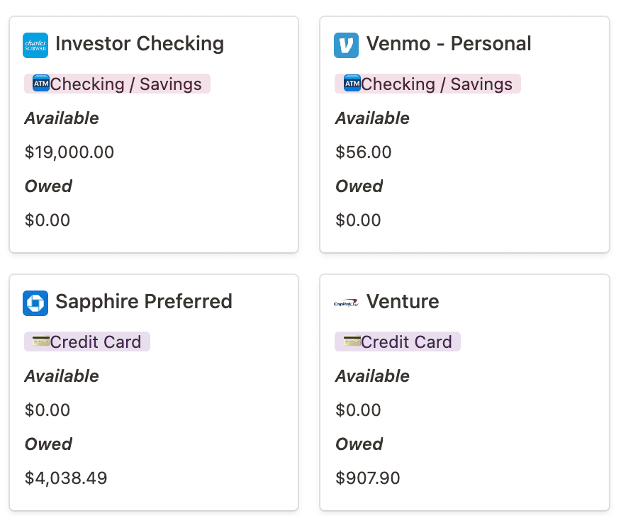 accounts screenshot
