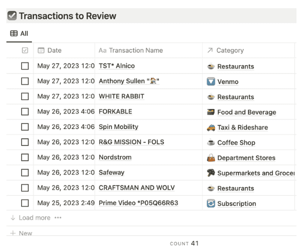 accounts screenshot